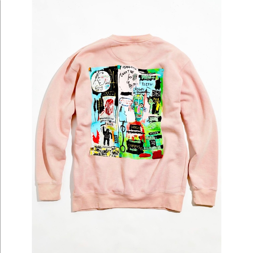 Basquiat In Italian Crew Neck Crewneck